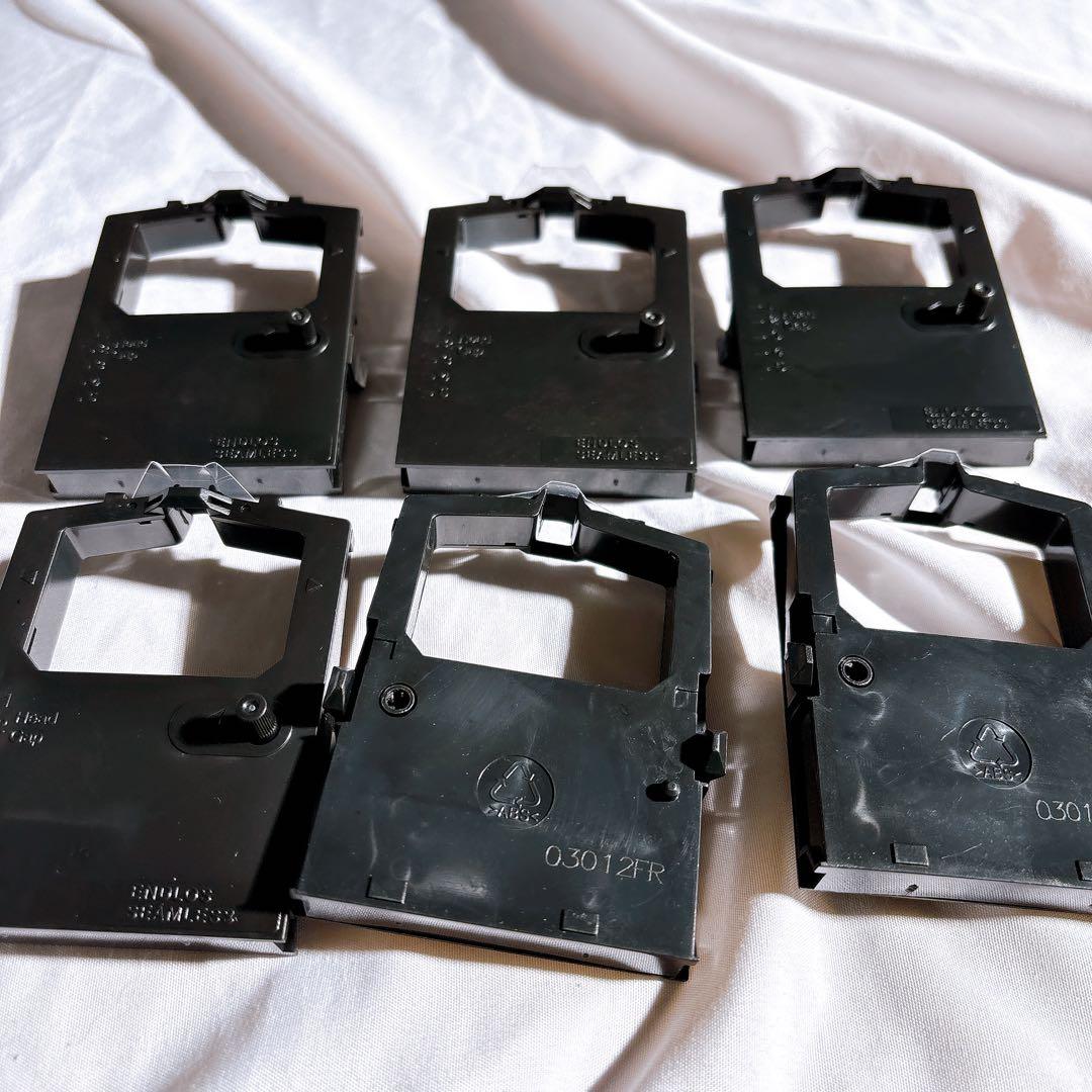 ☆CASIO ブラック CR5650 インクリボンカセット 黒 6個