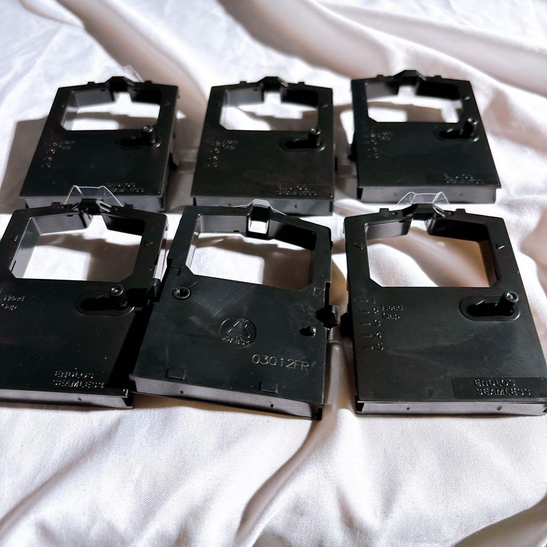 ☆CASIO ブラック CR5650 インクリボンカセット 黒 6個