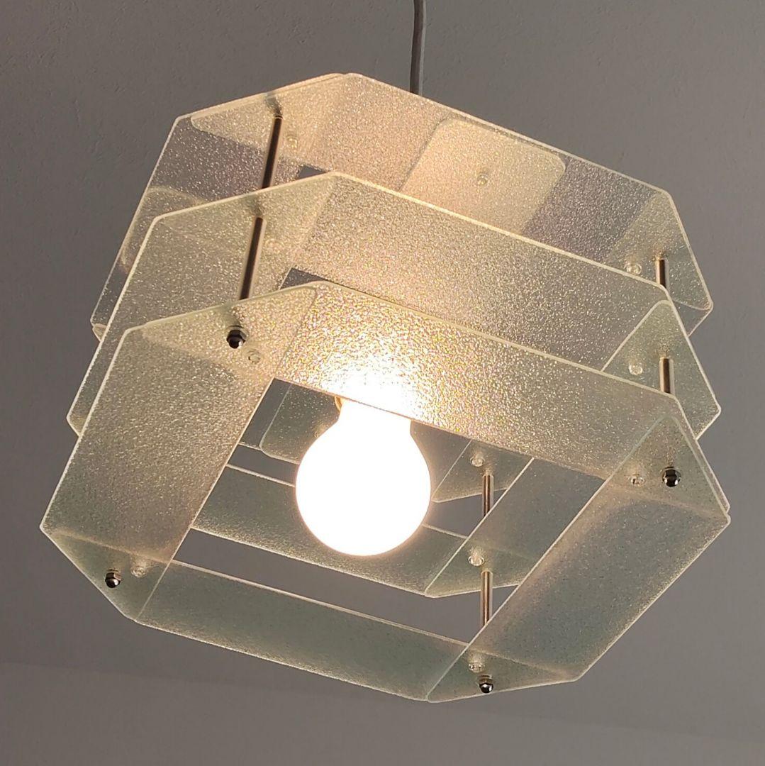 北欧風 アクリル ペンダントライト 天井照明 レトロ スペースエイジ 山東電気