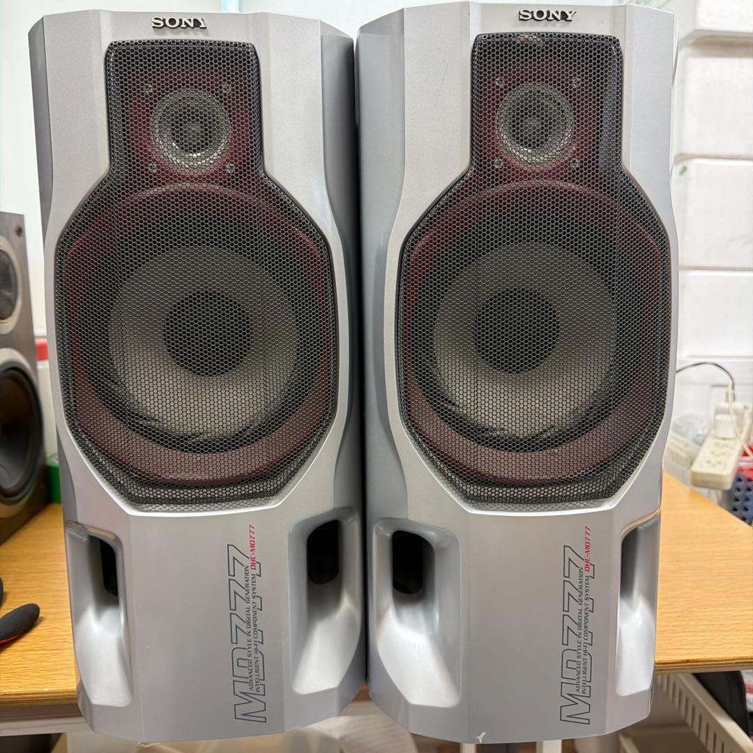 SONY MD777 コンポ SS-MD777スピーカー 、 リモコン付き