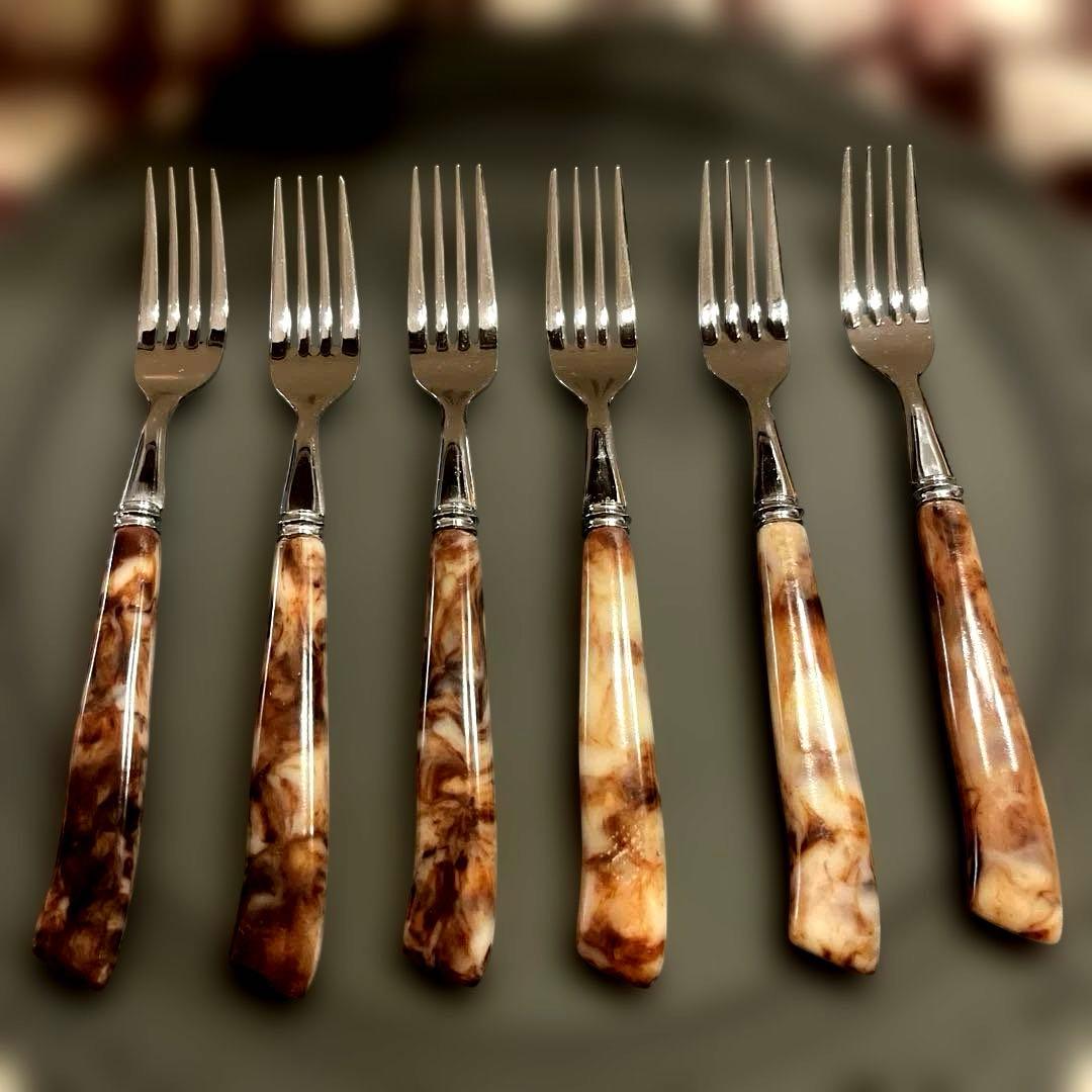 未使用 Martianマーシャンのカトラリー マーブル 24本セット