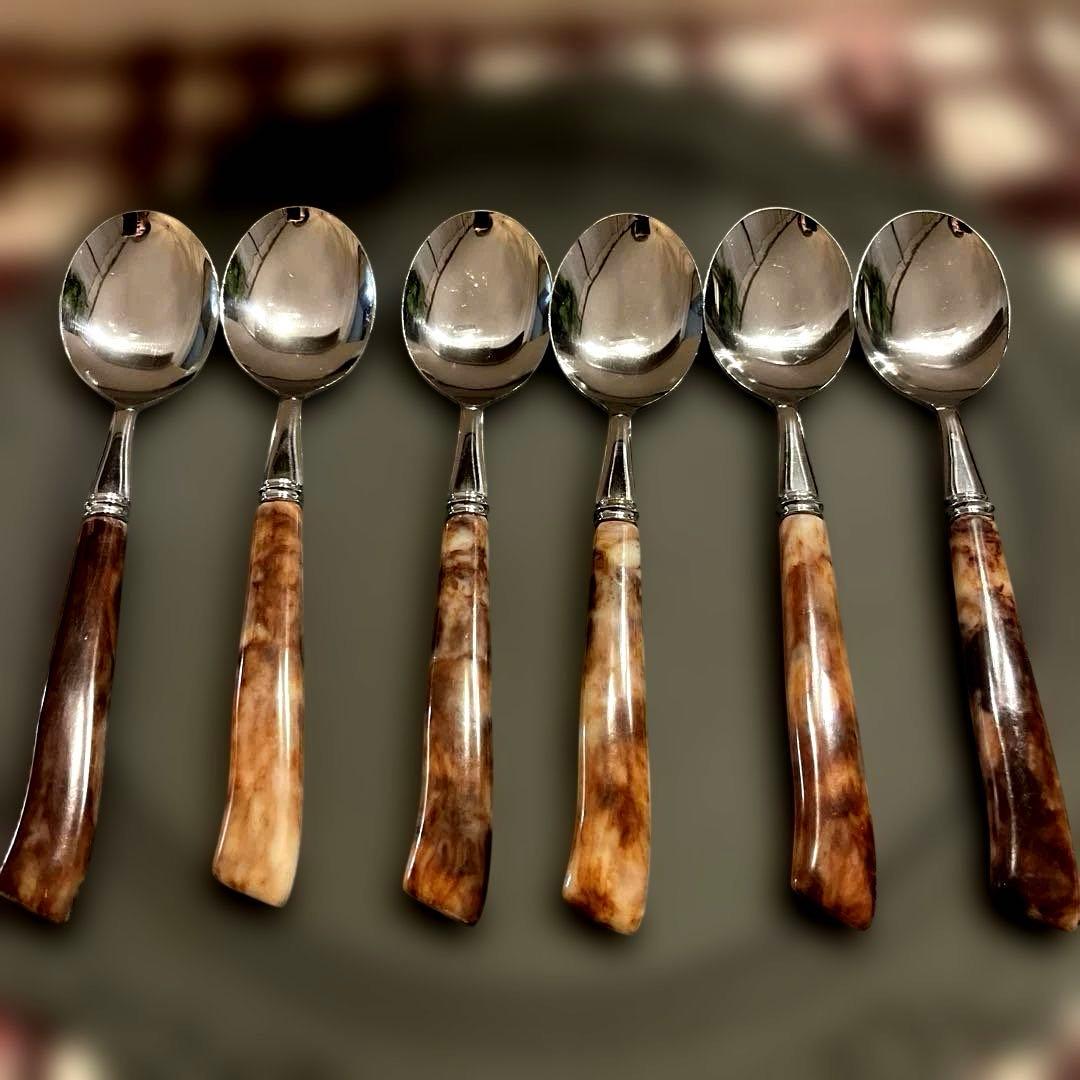 未使用 Martianマーシャンのカトラリー マーブル 24本セット