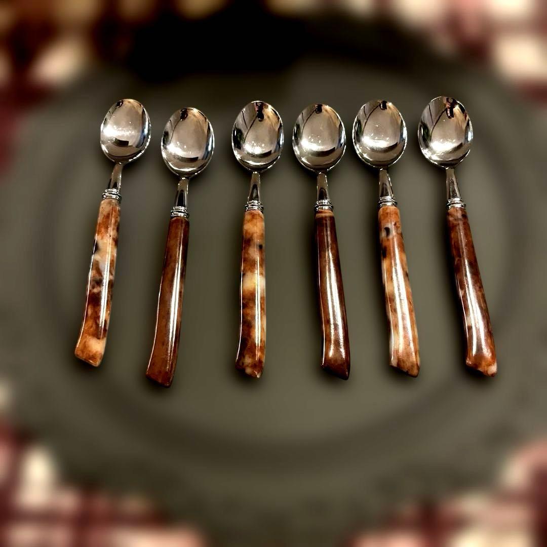 未使用 Martianマーシャンのカトラリー マーブル 24本セット