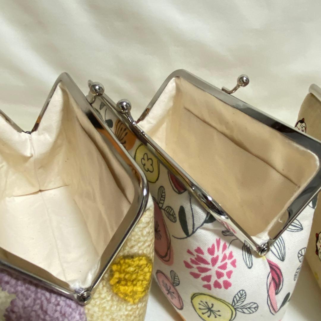 ꕤclara*様 がま口財布　がま口ポーチ　メイクポーチ　ハンドメイド　花柄