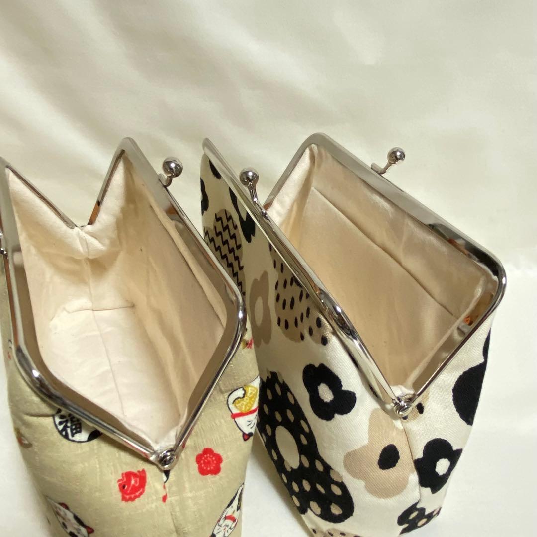 ꕤclara*様 がま口財布　がま口ポーチ　メイクポーチ　ハンドメイド　花柄