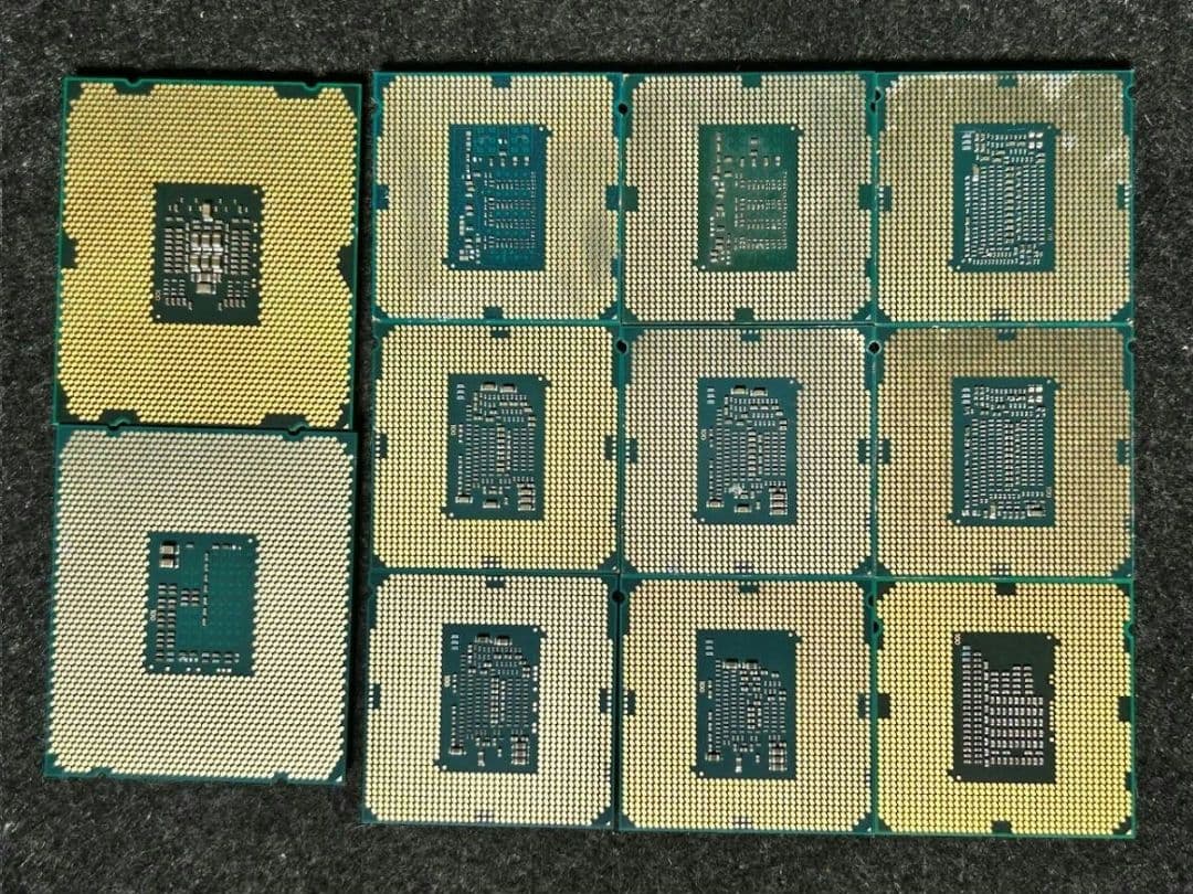 i7 7700Kやi5 9600Kなど12個のCPUセット　i7 i5 i3