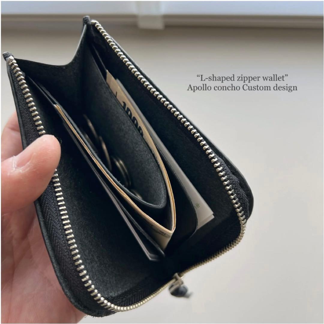 SIM's leather works spirit L型ファスナーウォレット