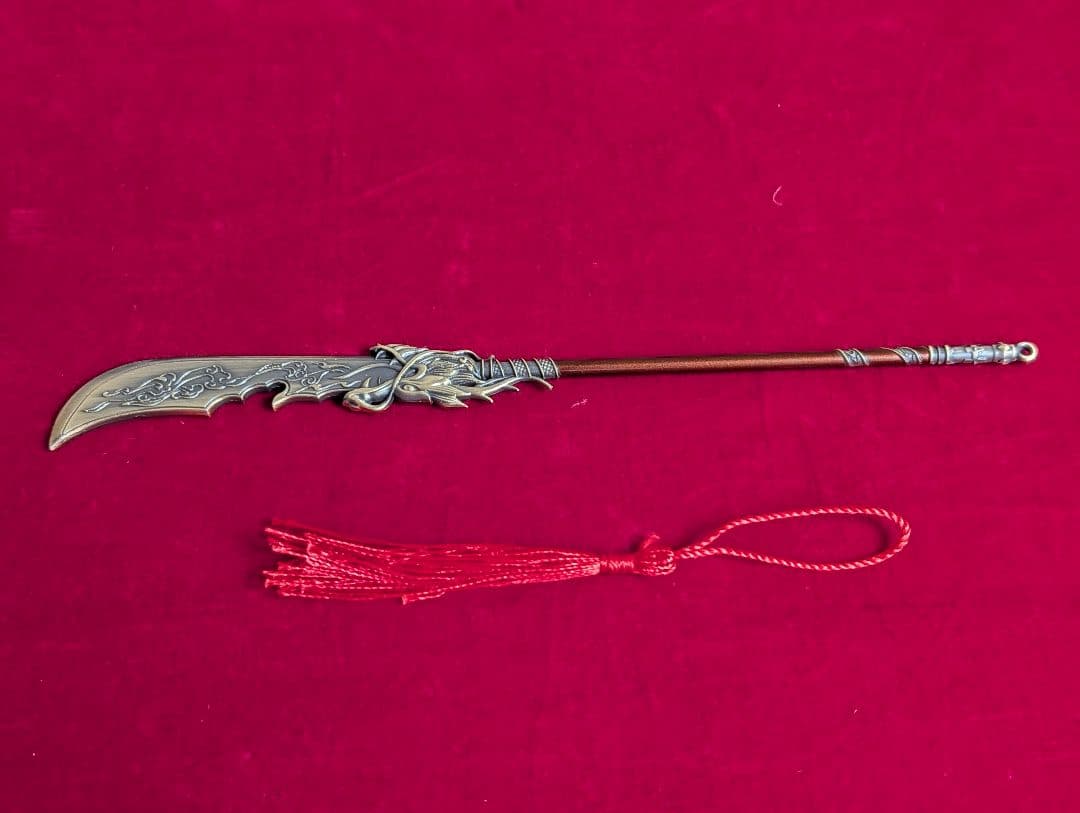 工芸　彫刻　関羽　関公　三国志　置物　立像