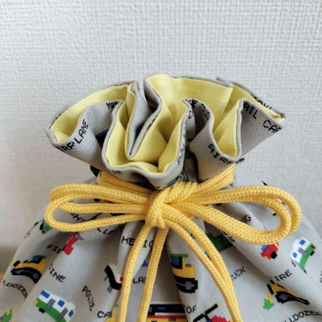 ♬45さち様ハンドメイドおまとめ専用　ピクセルドットはたらく車　カナリアイエロー