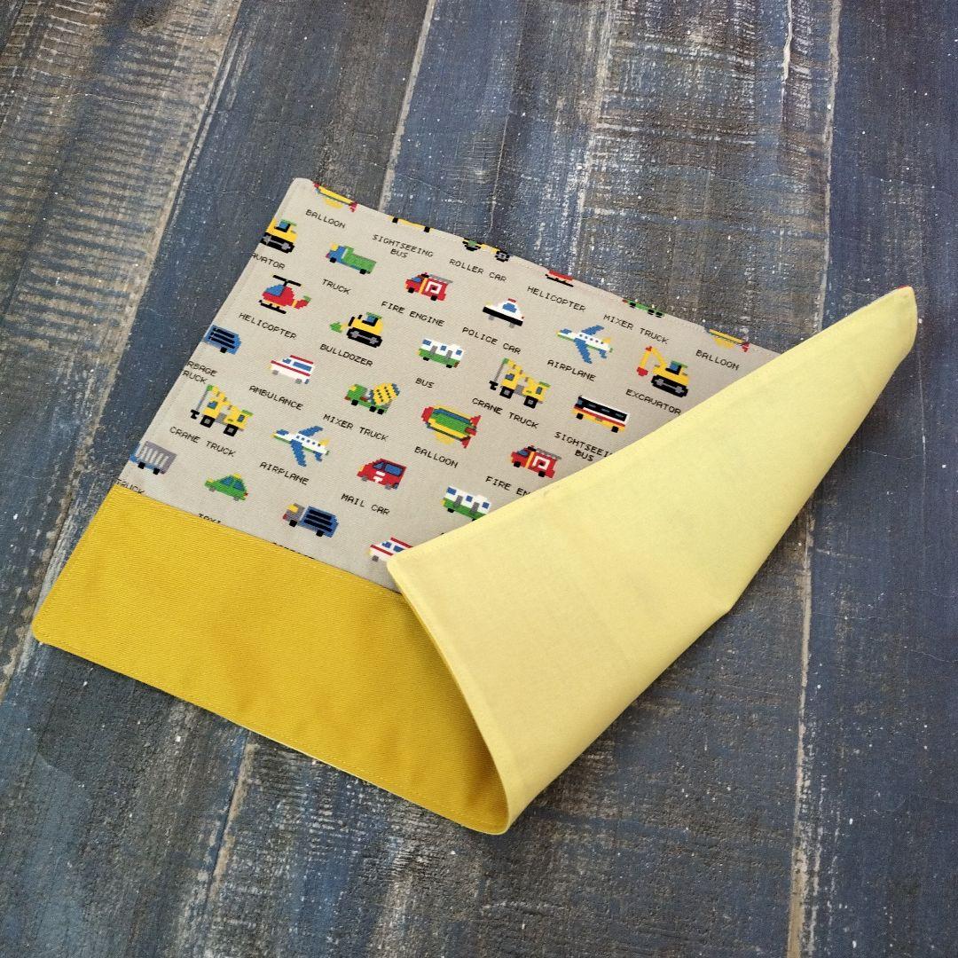 ♬45さち様ハンドメイドおまとめ専用　ピクセルドットはたらく車　カナリアイエロー