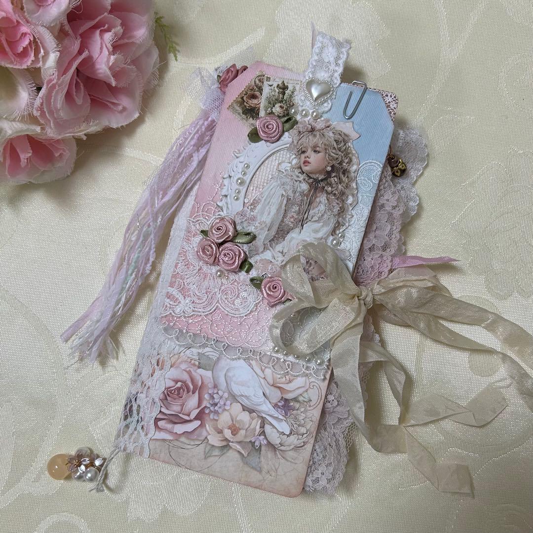 トレペジャーナル&レター風ケース♡ コラージュ素材入り　Romantic