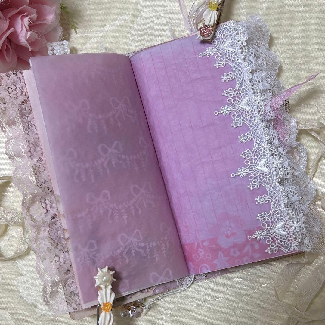 トレペジャーナル&レター風ケース♡ コラージュ素材入り　Romantic