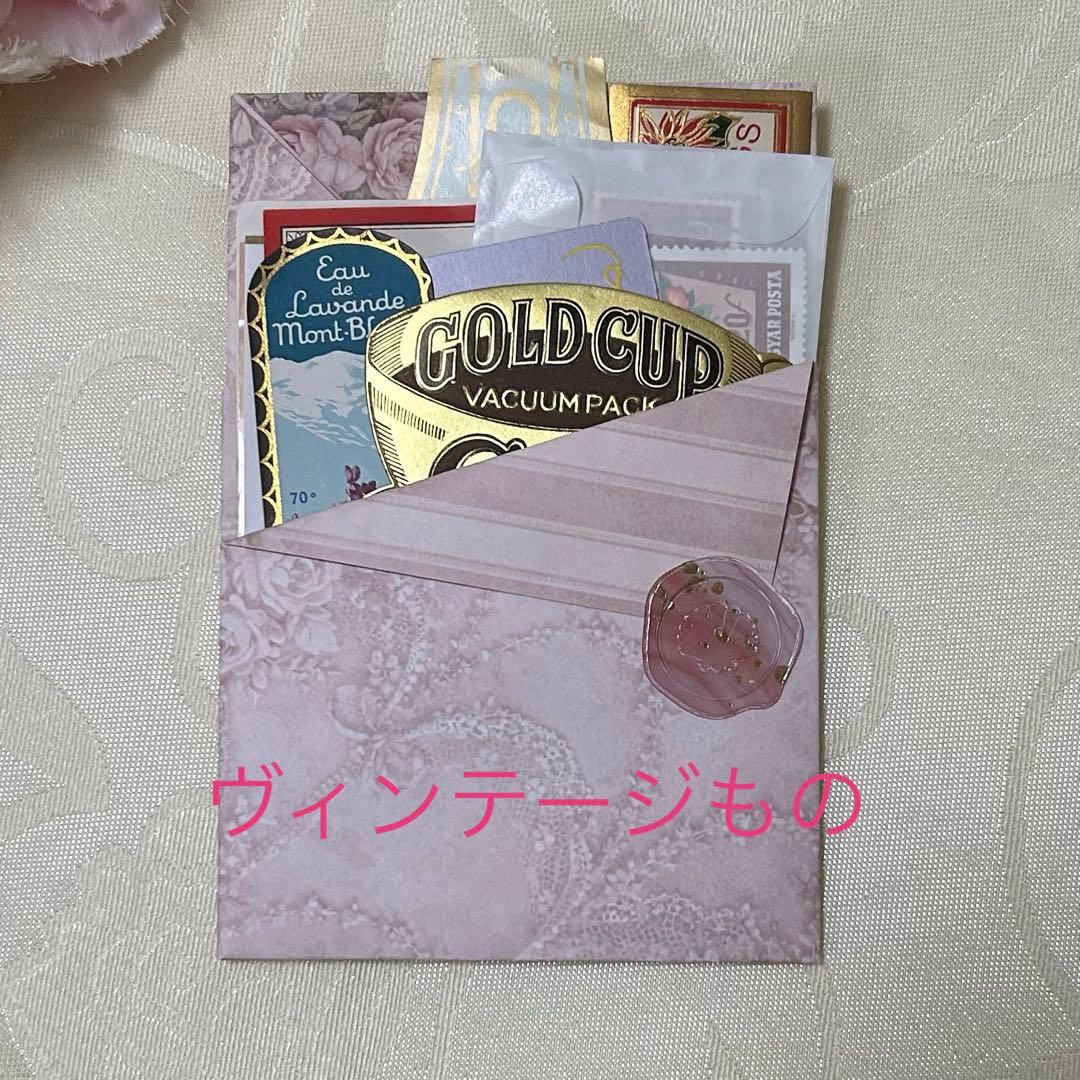 トレペジャーナル&レター風ケース♡ コラージュ素材入り　Romantic