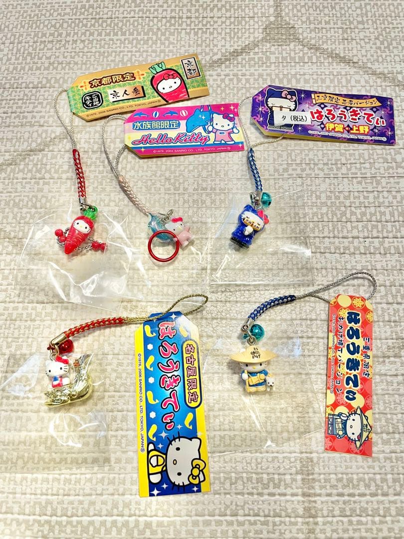 ご当地キティ 都道府県 お土産 ハローキティ 根付け レア 限定 新品未使用