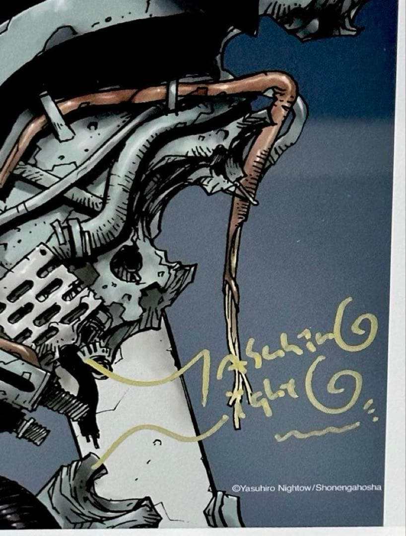 直筆サイン入り トライガンマキシマム ミストグラフ 複製原画TRIGUN