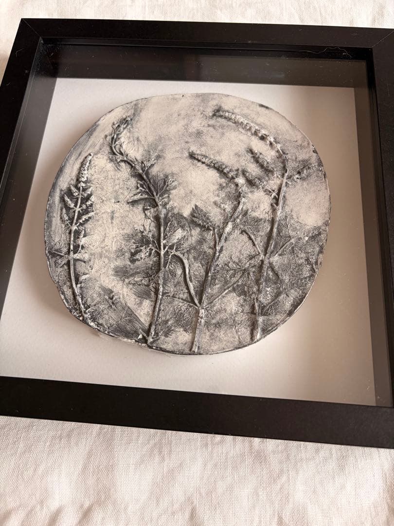 ボタニカルアート　植物標本　ウォールアート　額絵　植物画ハンドメイド