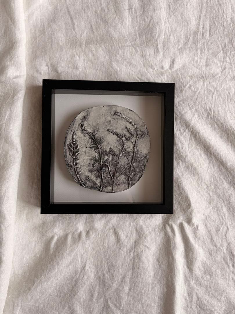 ボタニカルアート　植物標本　ウォールアート　額絵　植物画ハンドメイド