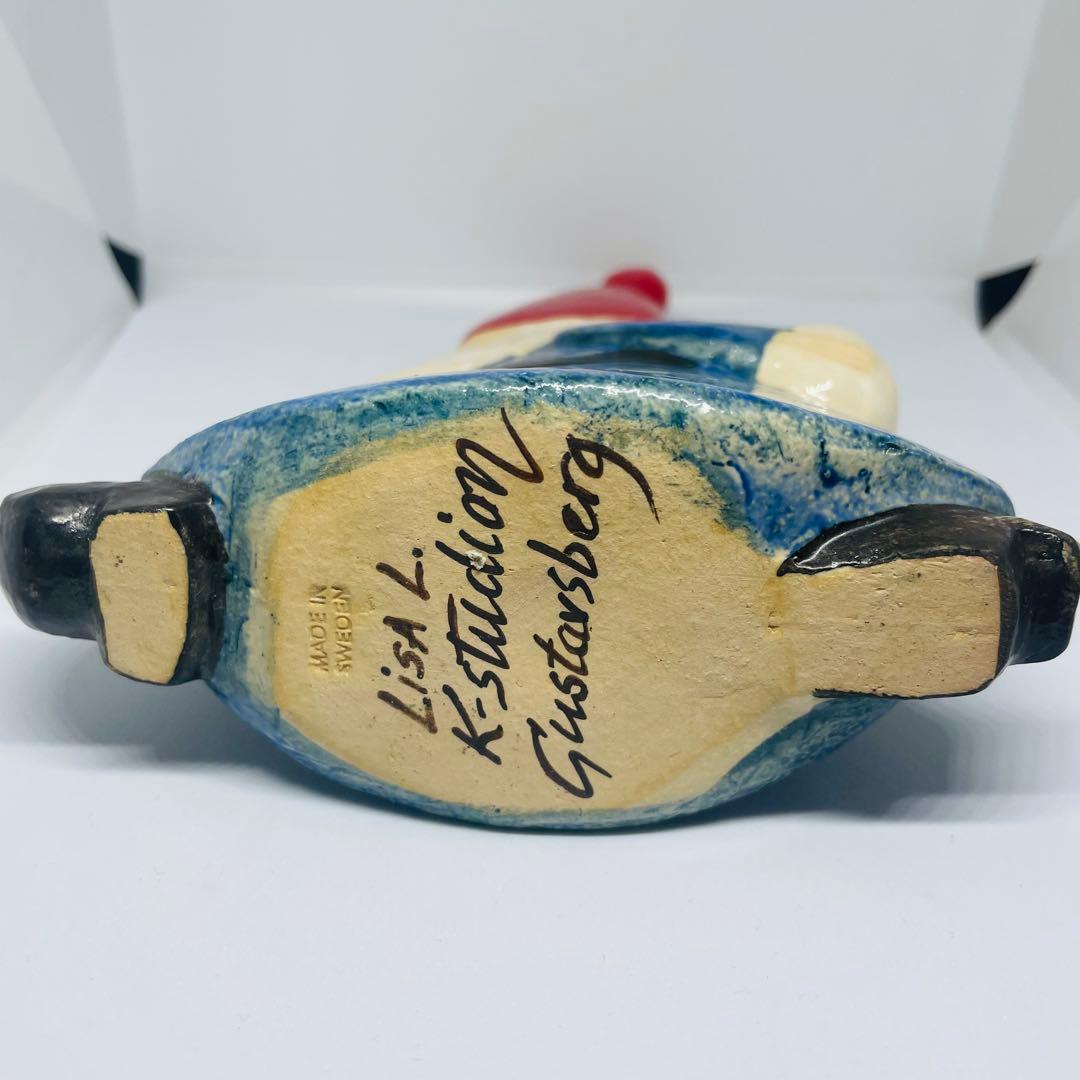 【廃盤レア】限定色　ブルー　リサラーソン ストレスサンタ 北欧陶器