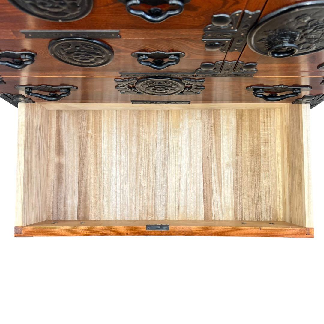 伝統工芸家具 欅 岩谷堂箪笥 5段 整理箪笥 チェスト 収納 アンティーク