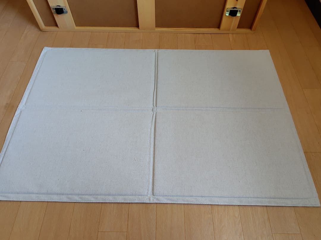 パイン材ベッド下収納ボックス2個フタ付き