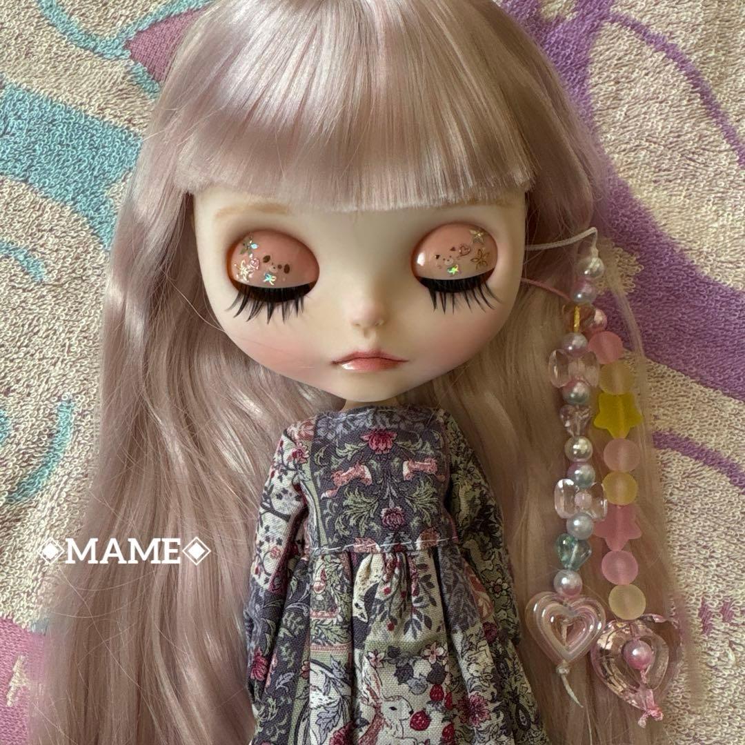 アイシードールカスタム ♡白肌・ピンク&シルバーストレート♡