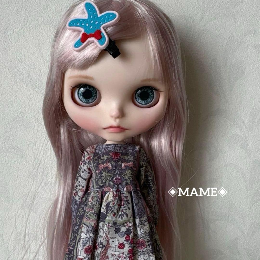 アイシードールカスタム ♡白肌・ピンク&シルバーストレート♡