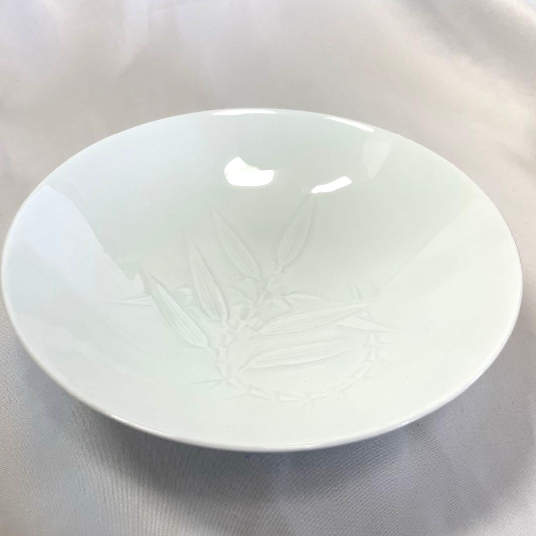 人間国宝 井上萬二 白磁彫文 鉢 共箱