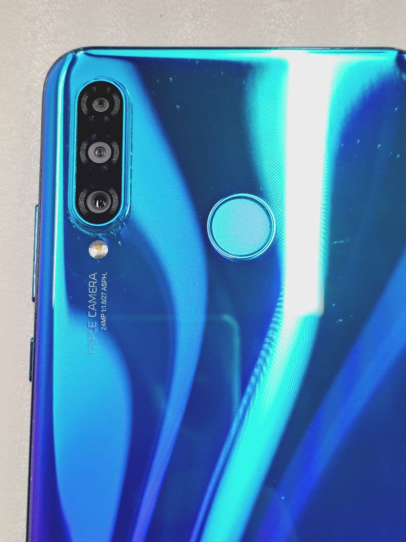4-323 HUAWEI P30 lite 本体 ブルー　64ギガ