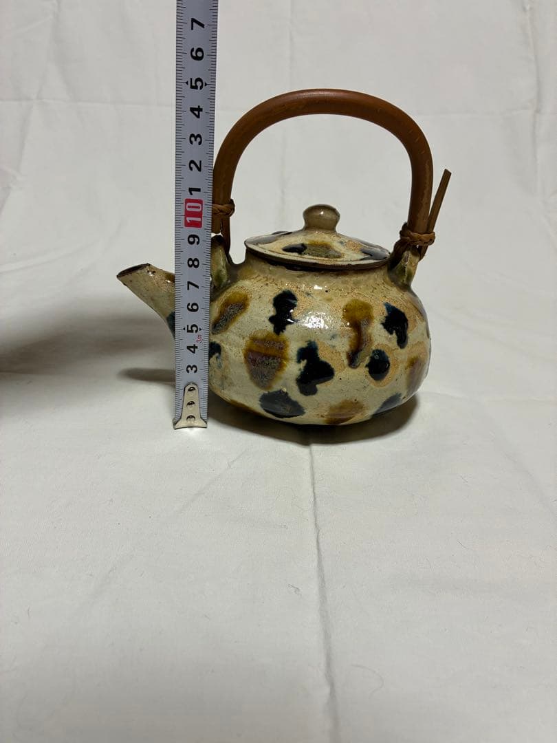 壺屋焼　琉球陶器　急須　土瓶　作者不明　金城次郎？　琉球焼　骨董　アンティーク