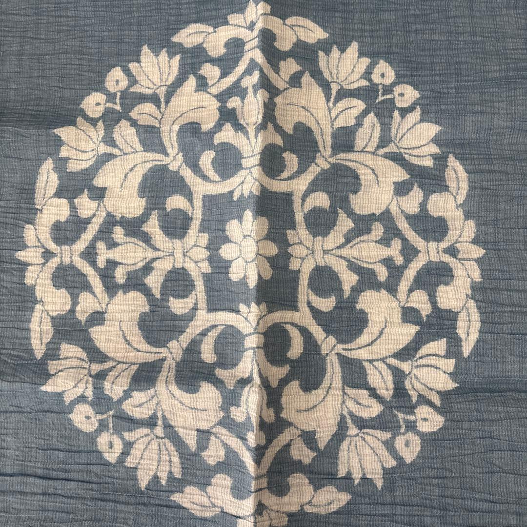 【未使用】びわちぢみ 座布団カバー 3枚セット 八端判 59×63 華宝