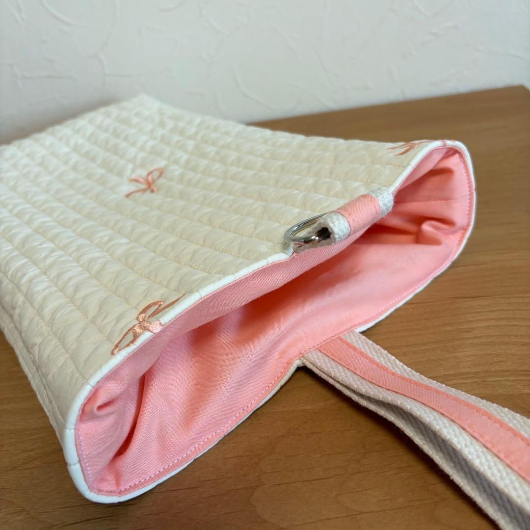 入園入学3点セット　ハンドメイド　リボン刺繍韓国ヌビ