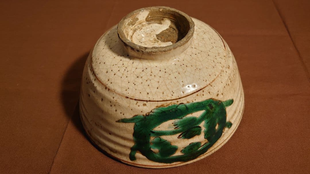 古九谷　古伊万里　古玩　陶器　呉須赤絵　龍紋　１客
