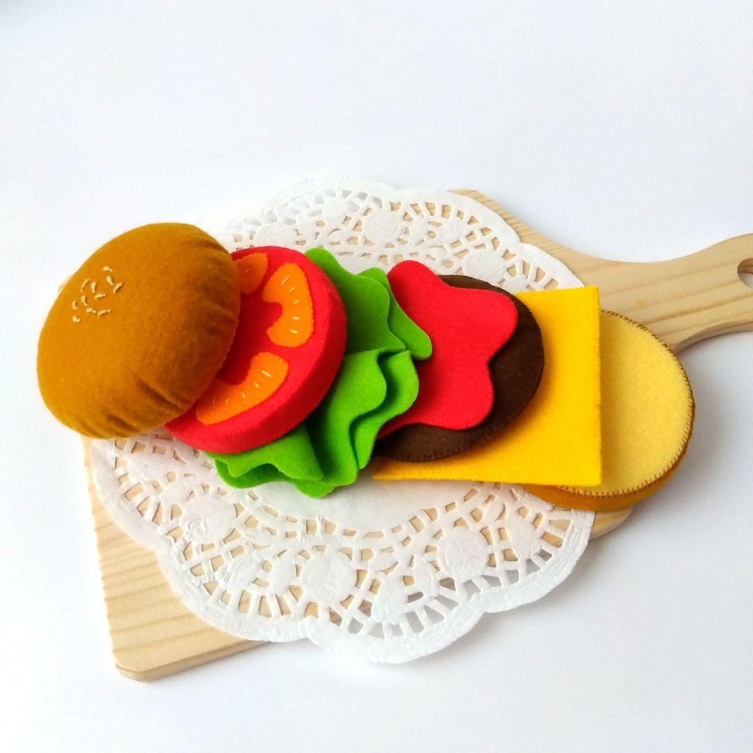 おつま　フェルトおままごと　ままごと　たこ焼き　食パン　ハンバーガー他