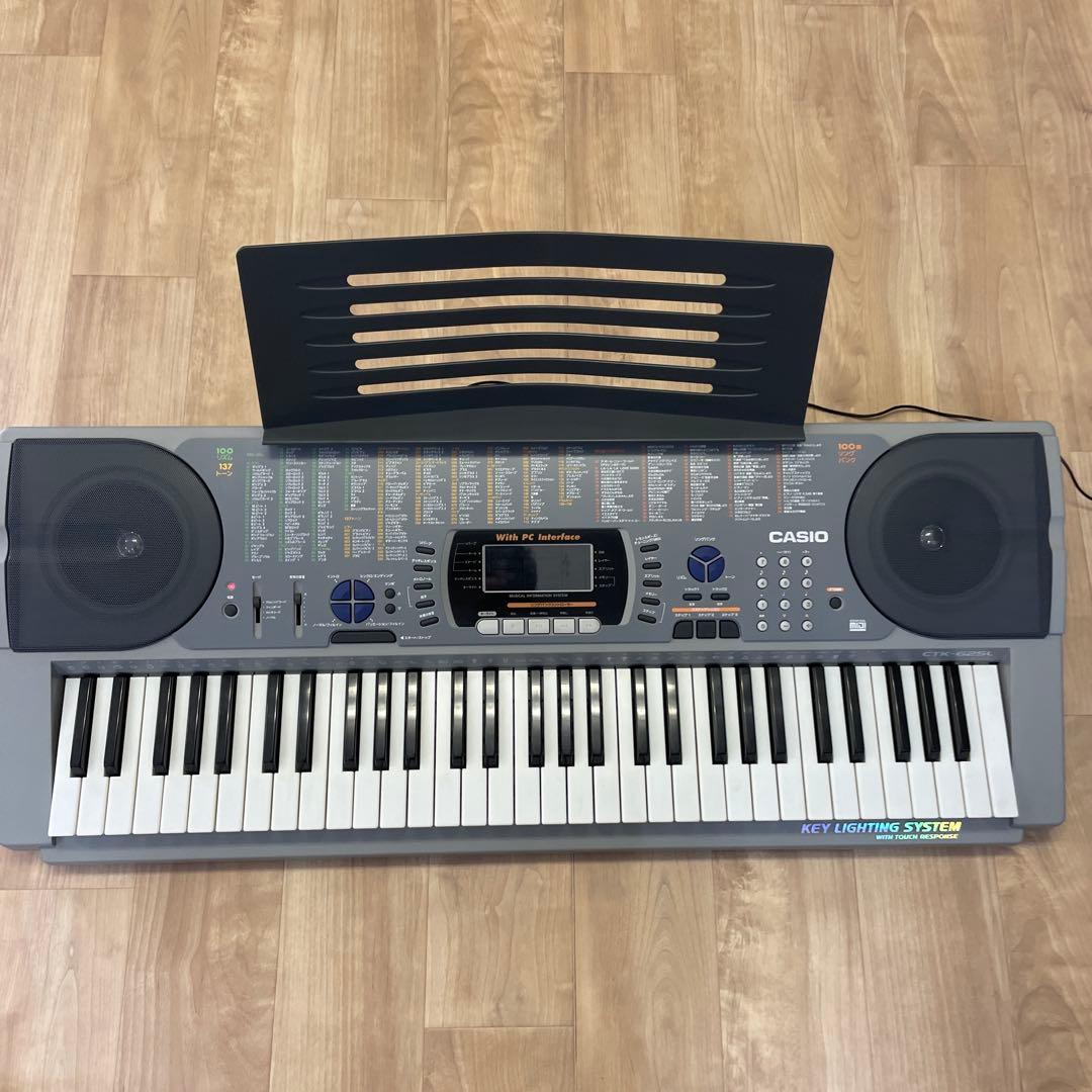 【動作確認済・光ナビ搭載】CASIO CTK-625L キーボード 電子ピアノ
