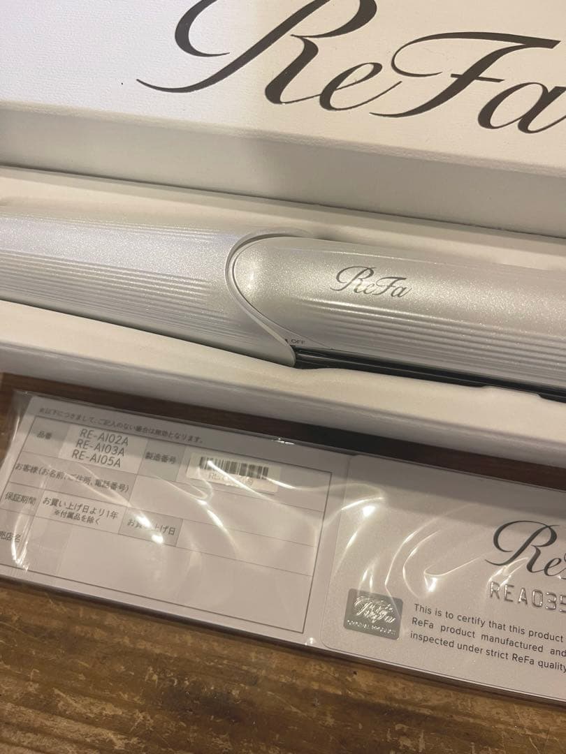 ReFa ストレートヘアアイロン RE-A100 ホワイト