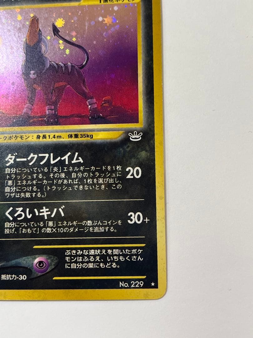 旧裏 ポケモンカード ヘルガー 遺跡をこえて ホロ 廃盤 No.229 当時物