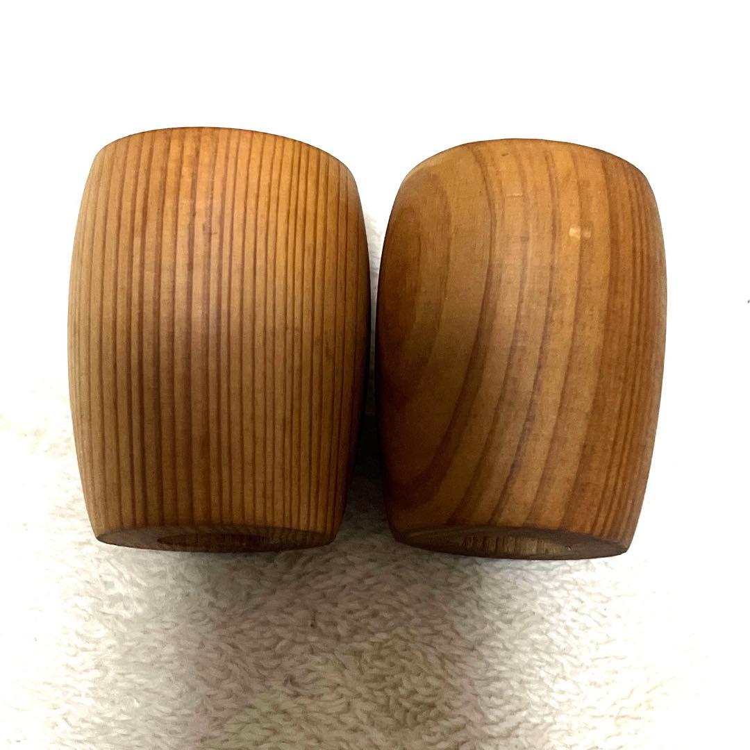 【希少】屋久杉 ひょうたん型 木製酒器セット（ぐい呑み付き）