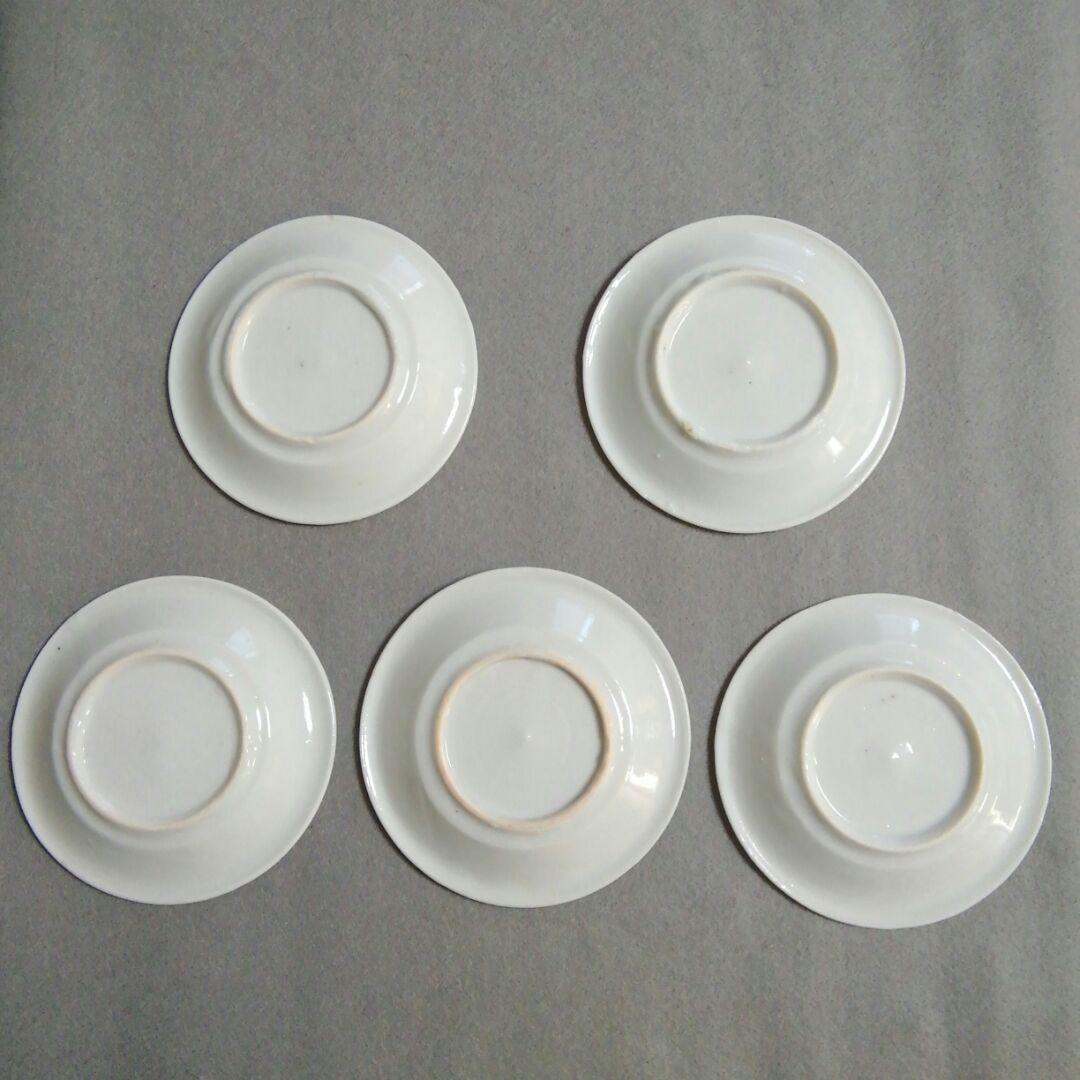 古伊万里　白磁皿　5枚組