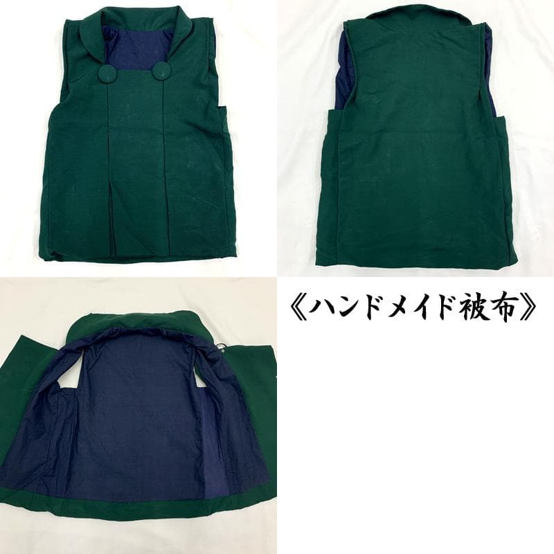 602ab49□七五三 三歳 男児 着物&被布 一つ紋 金駒刺繍 御所車□美品