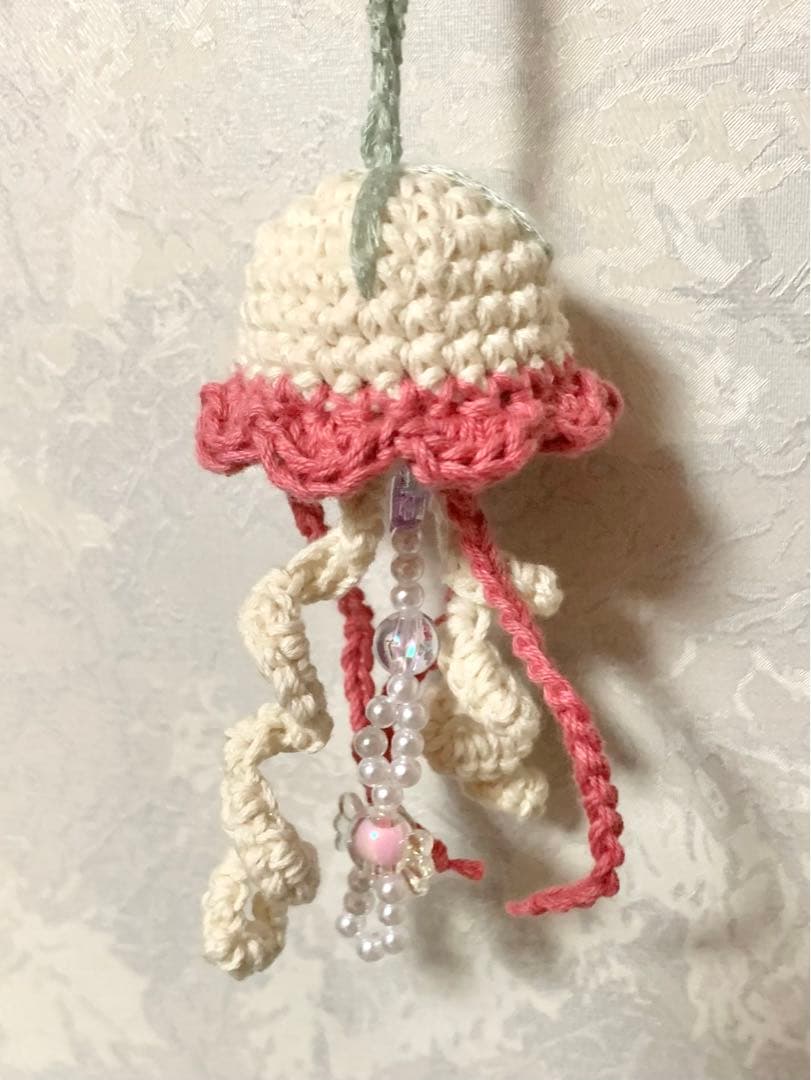 クラゲ あみぐるみ チャーム キーホルダー【オーダー】