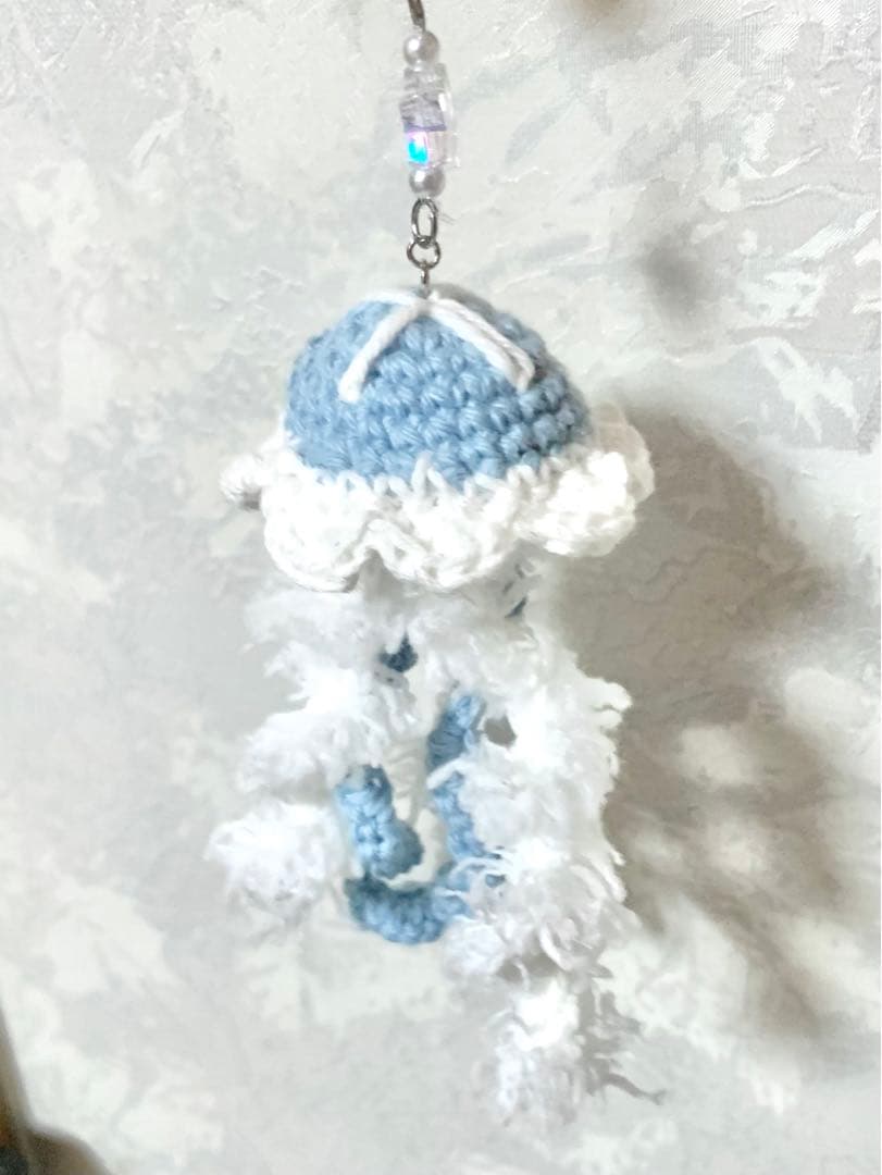 クラゲ あみぐるみ チャーム キーホルダー【オーダー】