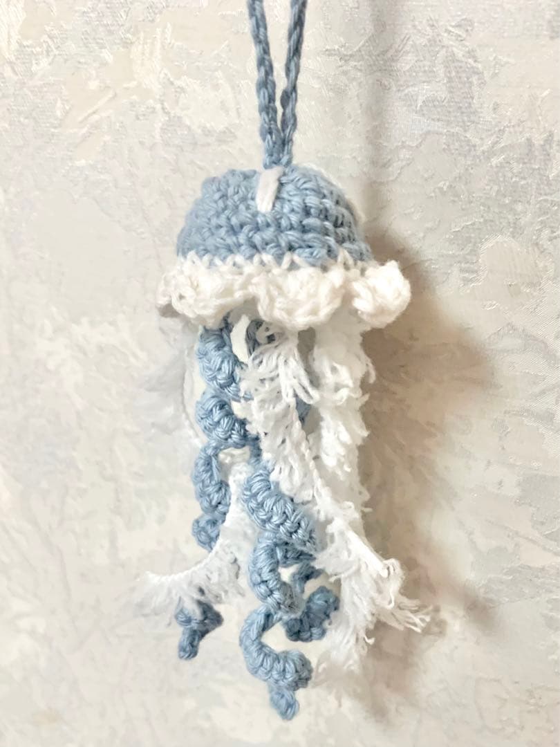 クラゲ あみぐるみ チャーム キーホルダー【オーダー】