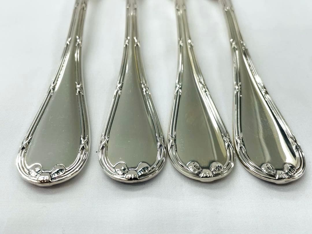 【E】クリストフル　Christofle リュバン　テーブルフォーク4本セット