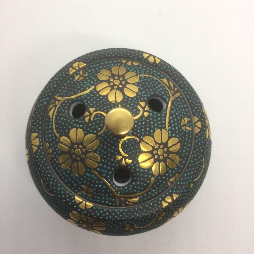 【HMZ300】九谷焼　香炉　中田龍山　長期保管品