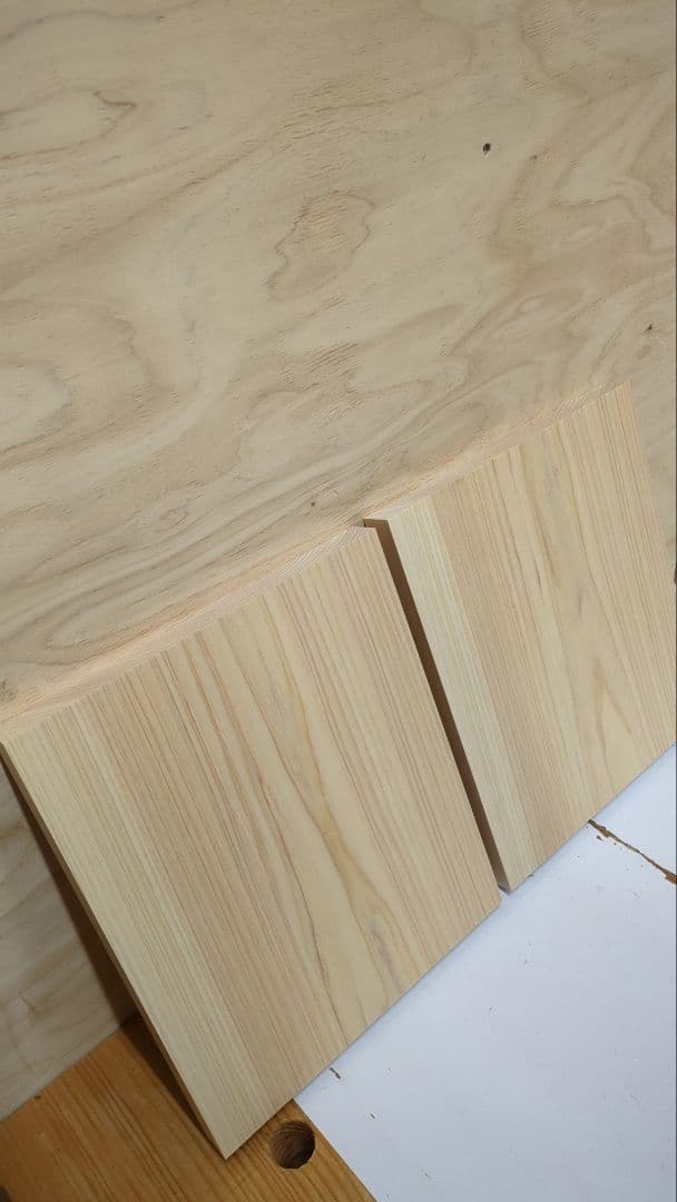 NO.2034　桧（ヒノキ）　まな板　2枚セット　木材