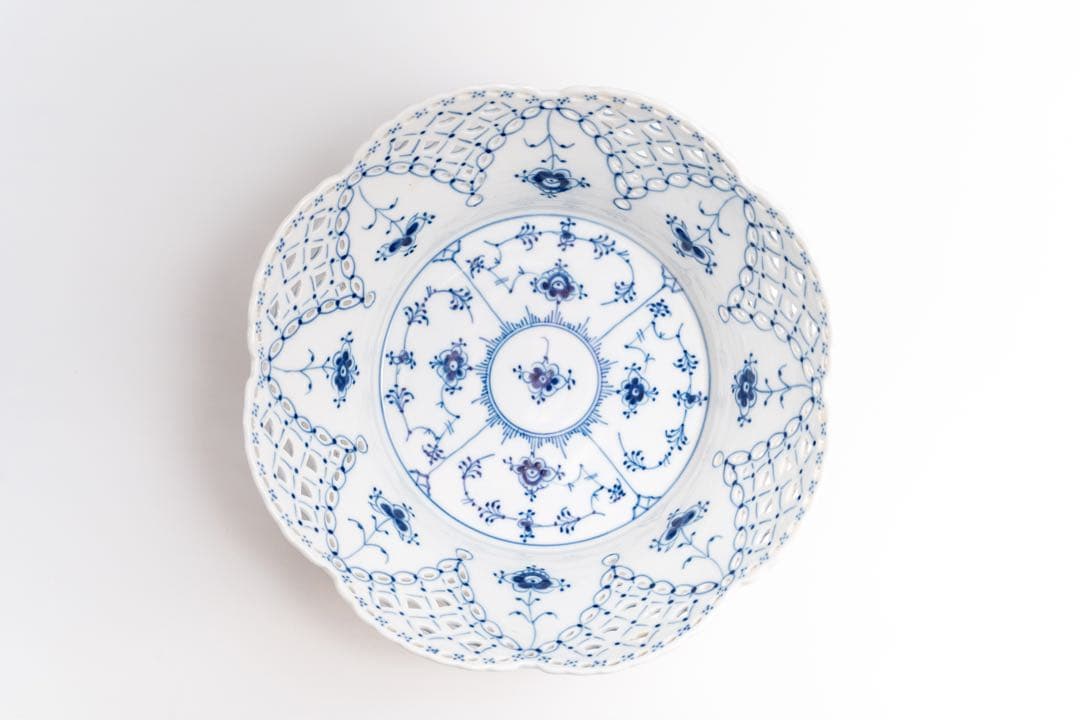 ロイヤルコペンハーゲン ブルーフルーテッド フルレース ダブルレース ボウル