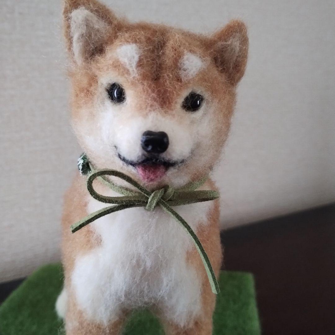 柴犬 羊毛フェルト ぬいぐるみ