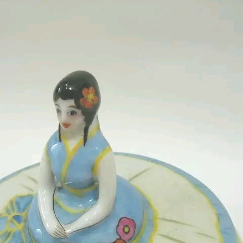 アンティーク　希少　オールドノリタケ　アールデコのレディ
