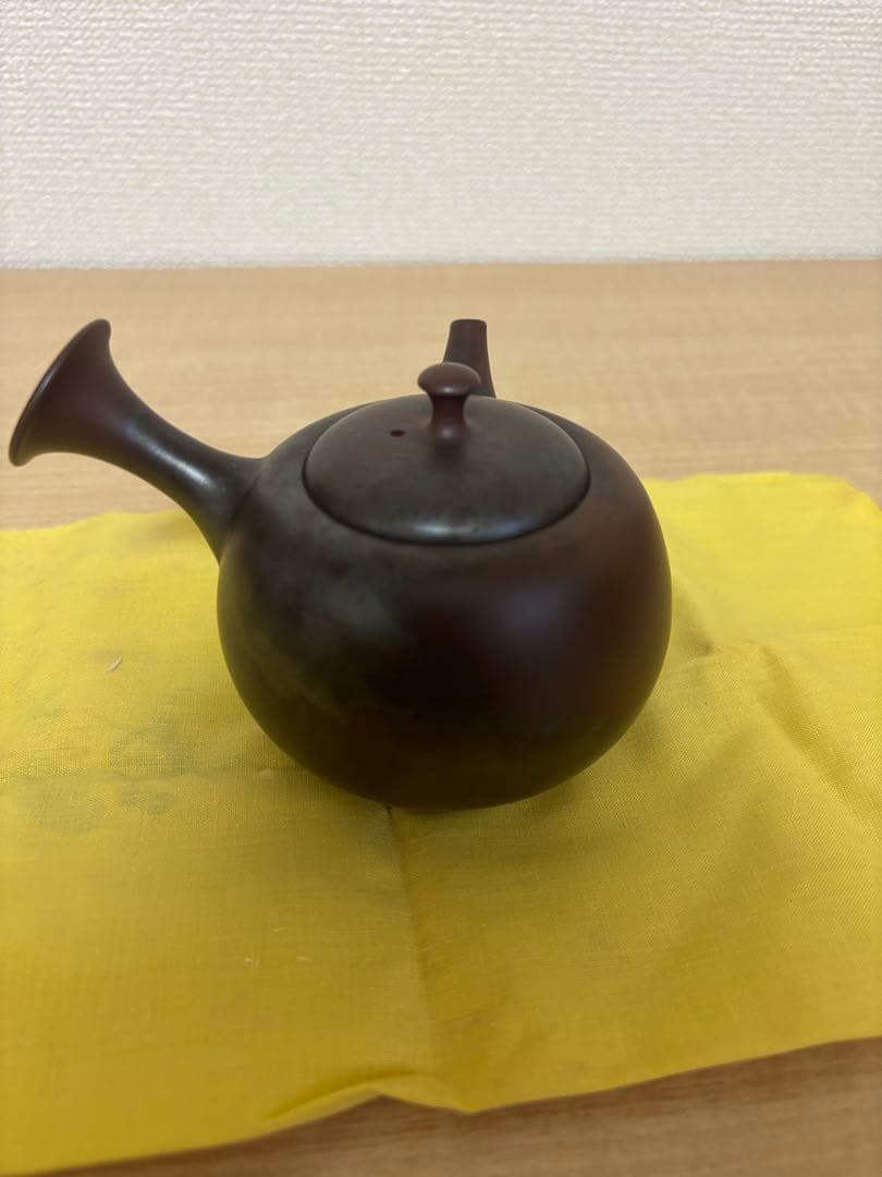 【希少】小西洋平 常滑焼 横手急須 共箱 共布 常滑市無形文化財小西洋平氏作