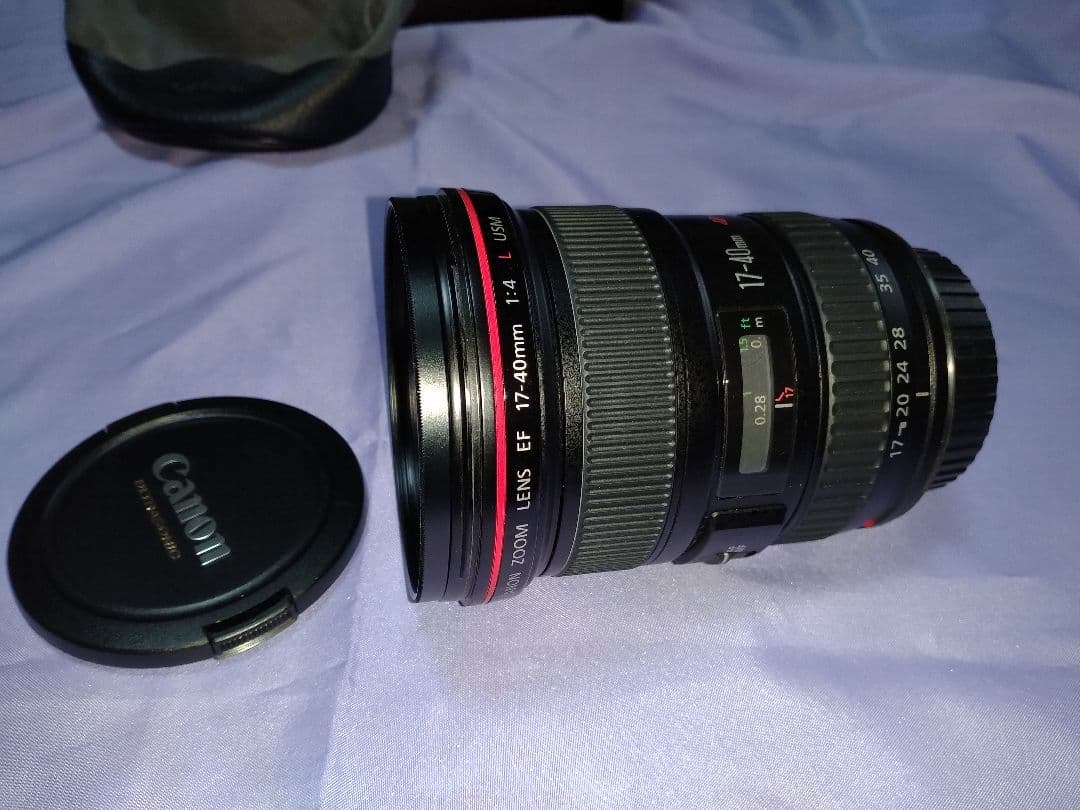 美品　キャノンCanon　EF17-40mm f/4 L USM レンズおまけ付